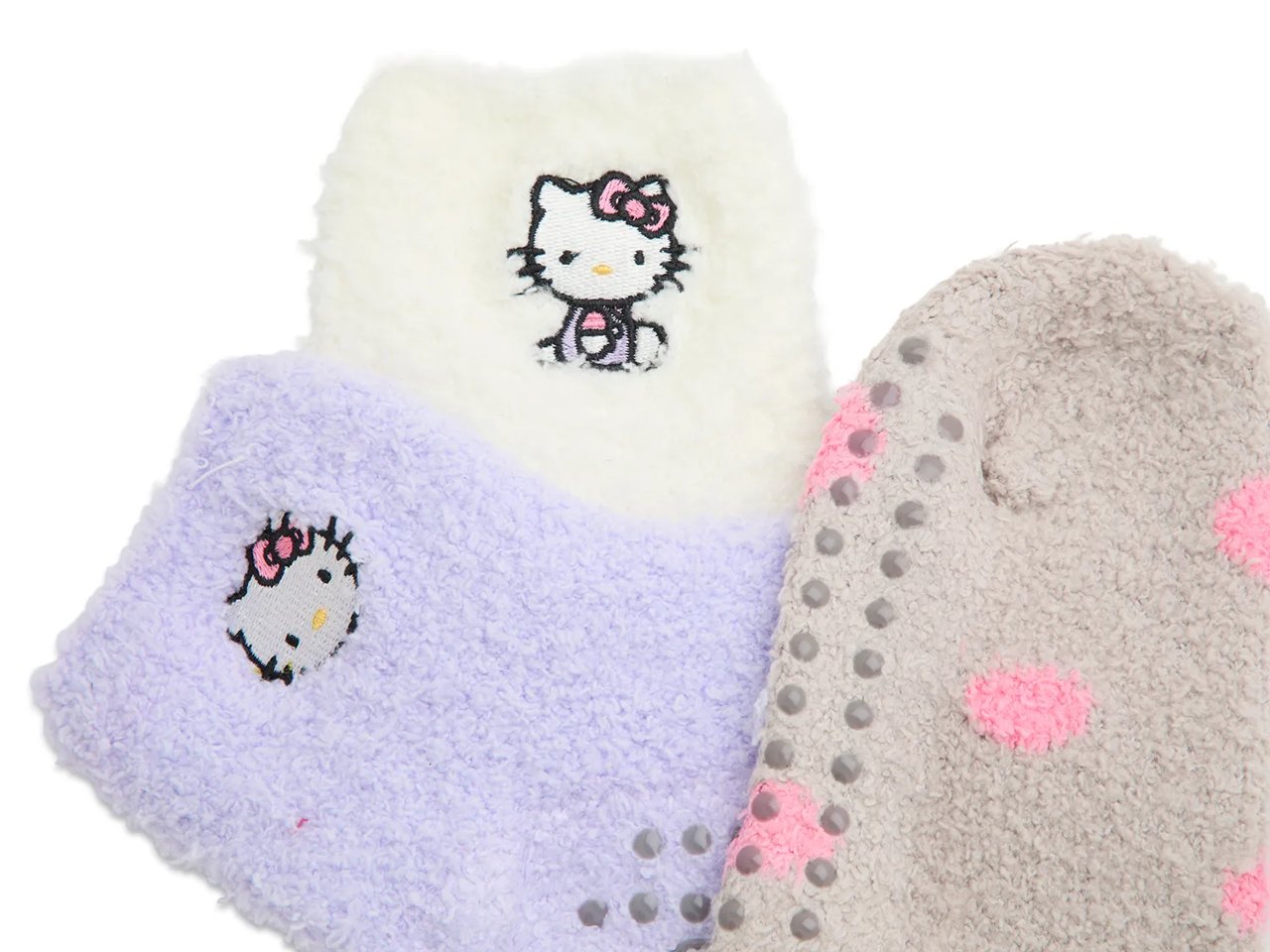 Hello Kitty Kids' Slipper Socks - 3 Pack