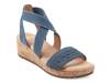 Lorena Wedge Sandal Blue view