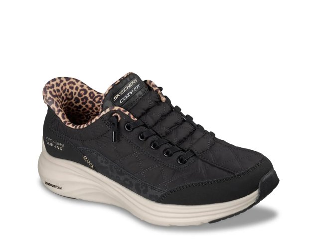 Hands Free Slip-ins Contour Foam Cozy Fit Leopard Dream Sneaker
