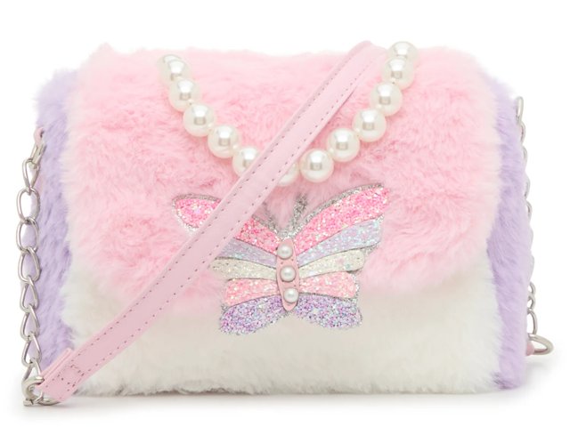 Butterfly FauxFur Crossbody Bag