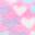 Heart Plush Sleepover Duffle Bag Light Pink Heart Print view