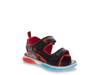 Spiderman Light-Up Sandal - Kids' Black/Red view