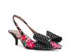 Claira Pump Black/White Polka Dot Print & Multicolor Floral Print view