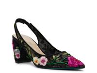 Lira Pump Black/Multicolor Floral Embroidery view