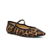 Lorel Mary Jane Flat Tan/Black Leopard Print view