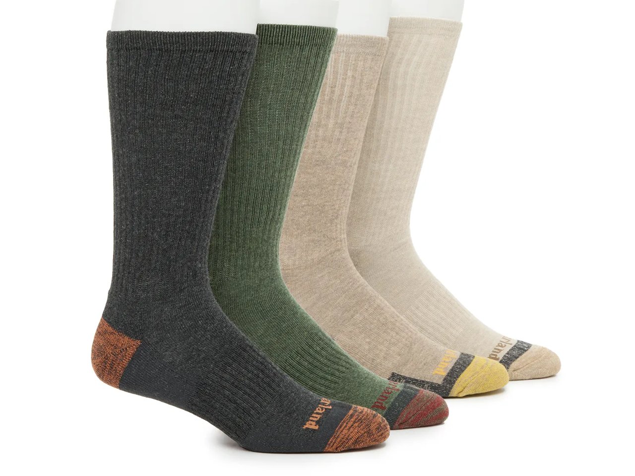 Performance Cushioned Men's Crew Socks - 4 Pack
