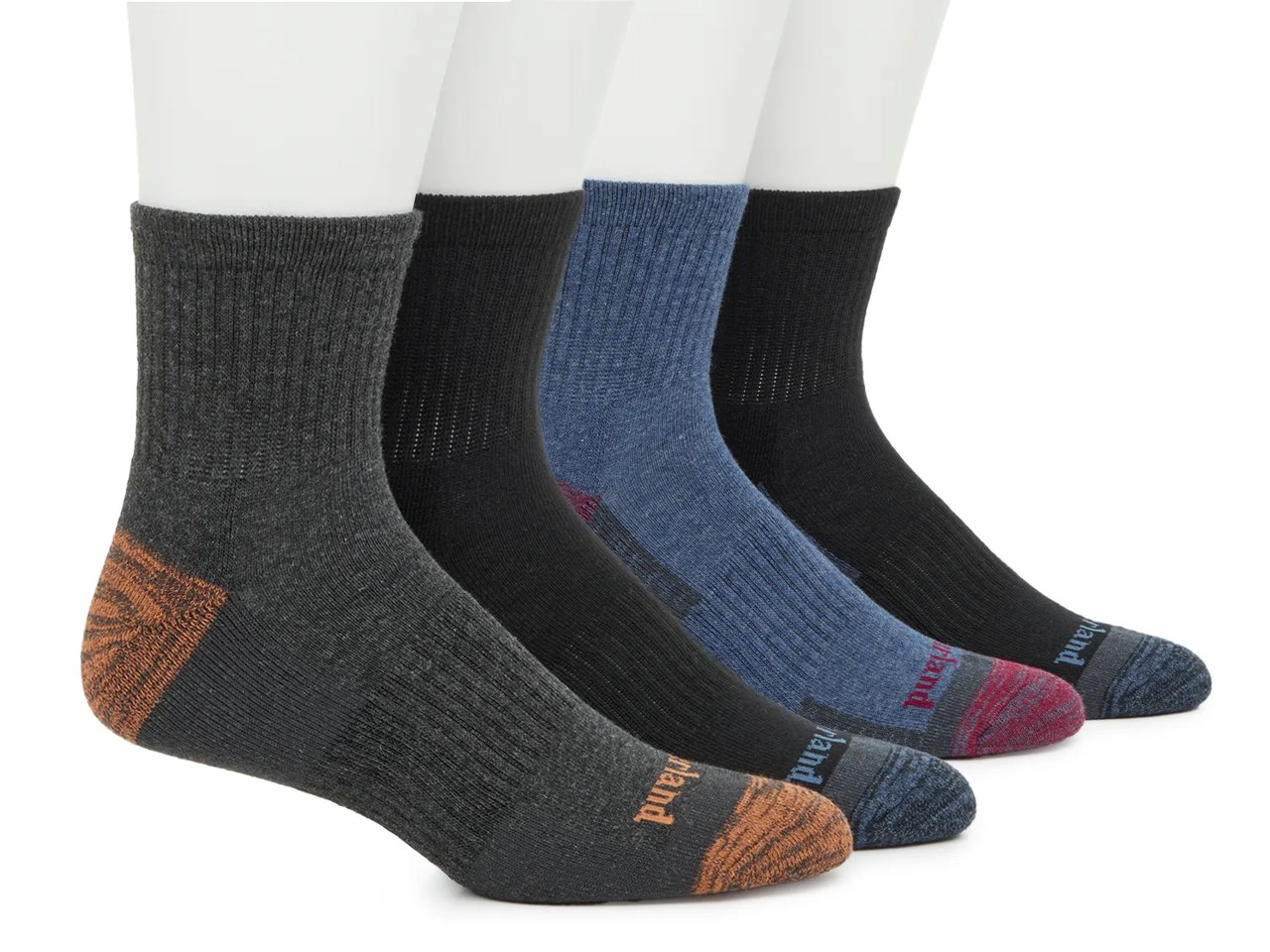 Performance Cushioned Men's Quarter Socks - 4 Pack
