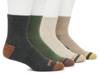 Performance Cushioned Men's Quarter Socks - 4 Pack Multicolor view