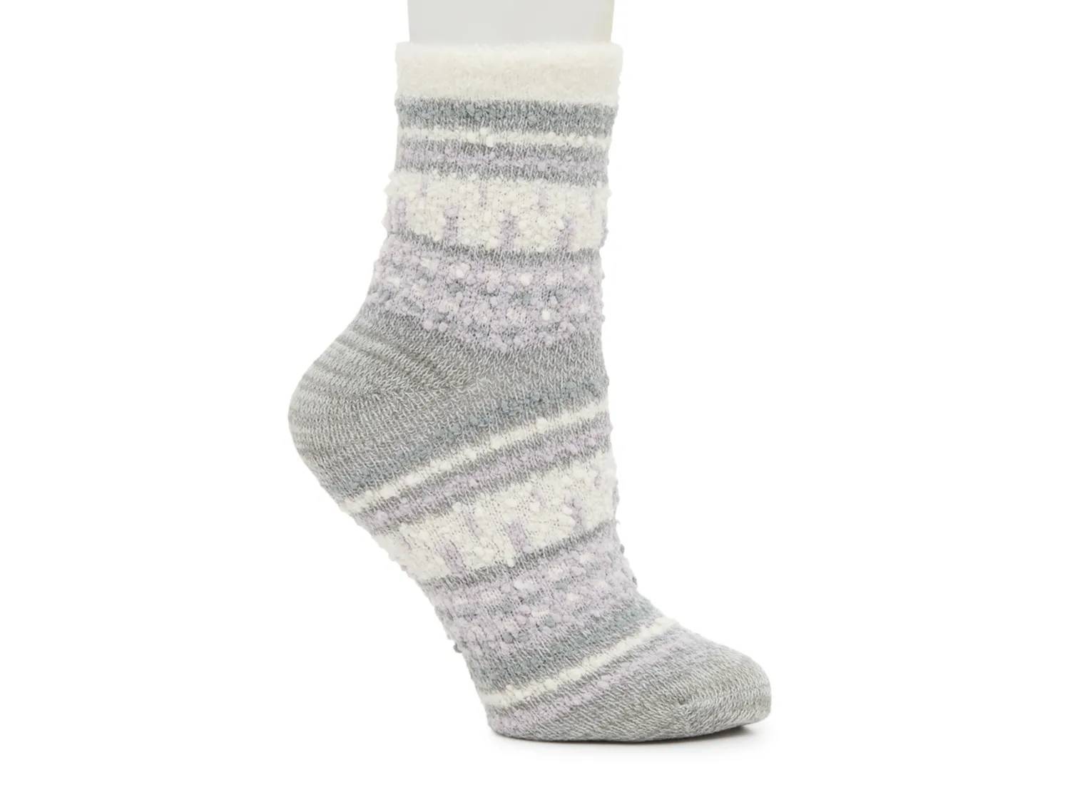 Cozy Lodge Popcorn Fairisle Women's Crew Socks