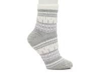 Cozy Lodge Popcorn Fairisle Women's Crew Socks Lavender view