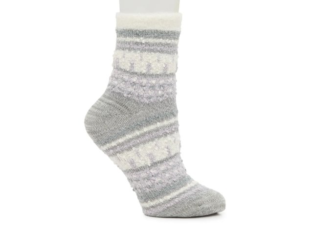 Cozy Lodge Popcorn Fairisle Women's Crew Socks