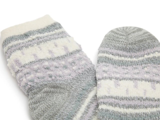 Cozy Lodge Popcorn Fairisle Women's Crew Socks