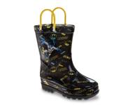 Batman Rain Boot- Kids' Black/Yellow Batman Print view