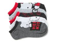 Hello Kitty Kids' No Show Socks - 5 Pack Multicolor view