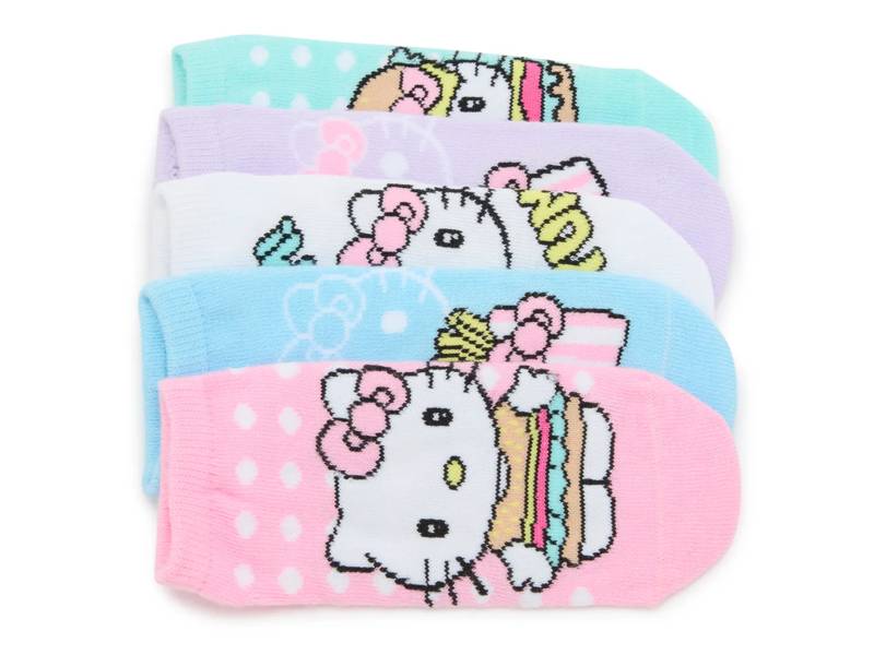 Hello Kitty No Show Socks - 5 Pack