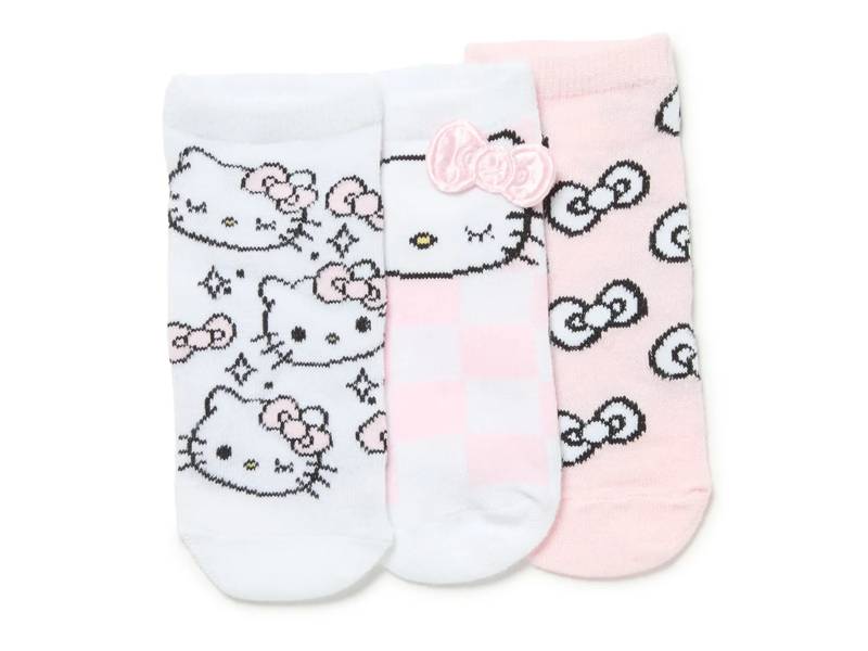 Hello Kitty Kids' No Show Socks - 3 Pack