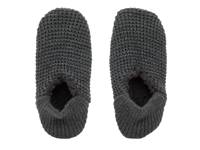 Knit Boot Men's Slipper Socks Grey view