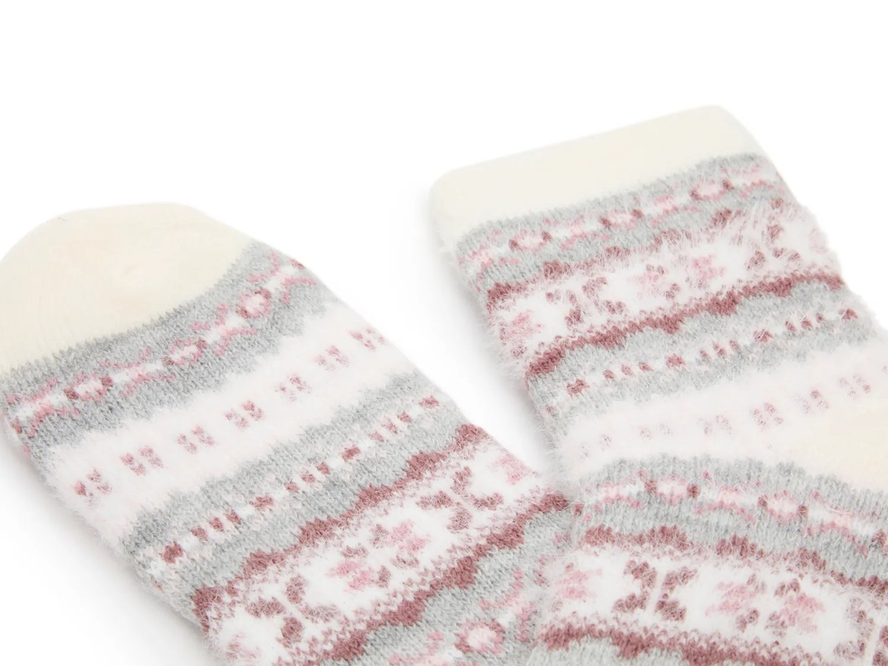 Cozy Lodge Fairisle Mink Women's Crew Socks