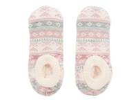 Geo Print Women's Slipper Socks Pink Geometric Print view