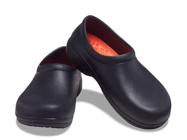 SO MEN ブラックレザー 48サイズ　注）キズあり Crocs On The Clock Literide Work Slip-On - Men's - Free Shipping | DSW