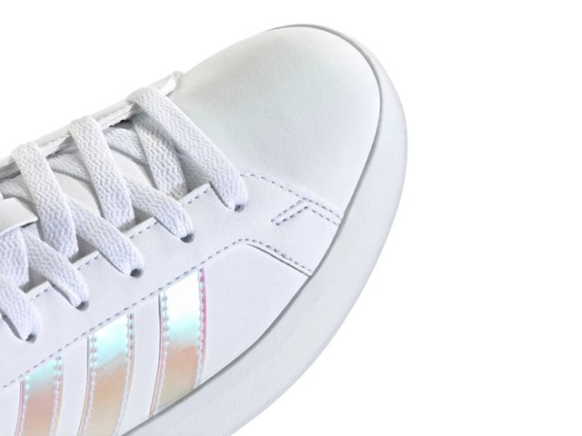 adidas gazelle silver green womens ADIDAS GRAND COURT SUSTAINABLE LIFESTYLE COURT ELASTIC LACE AND TOP ST –  bCODE main image 1