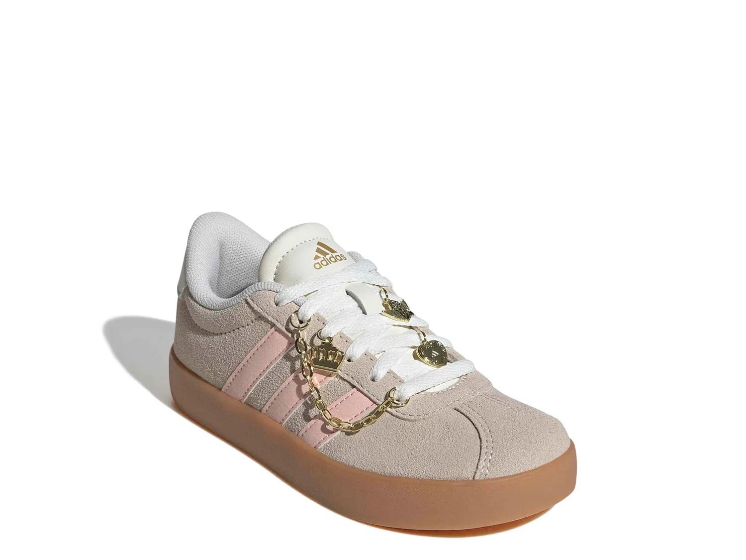 adidas VL Court 3.0 Shoes Kids Beige 12K - Originals