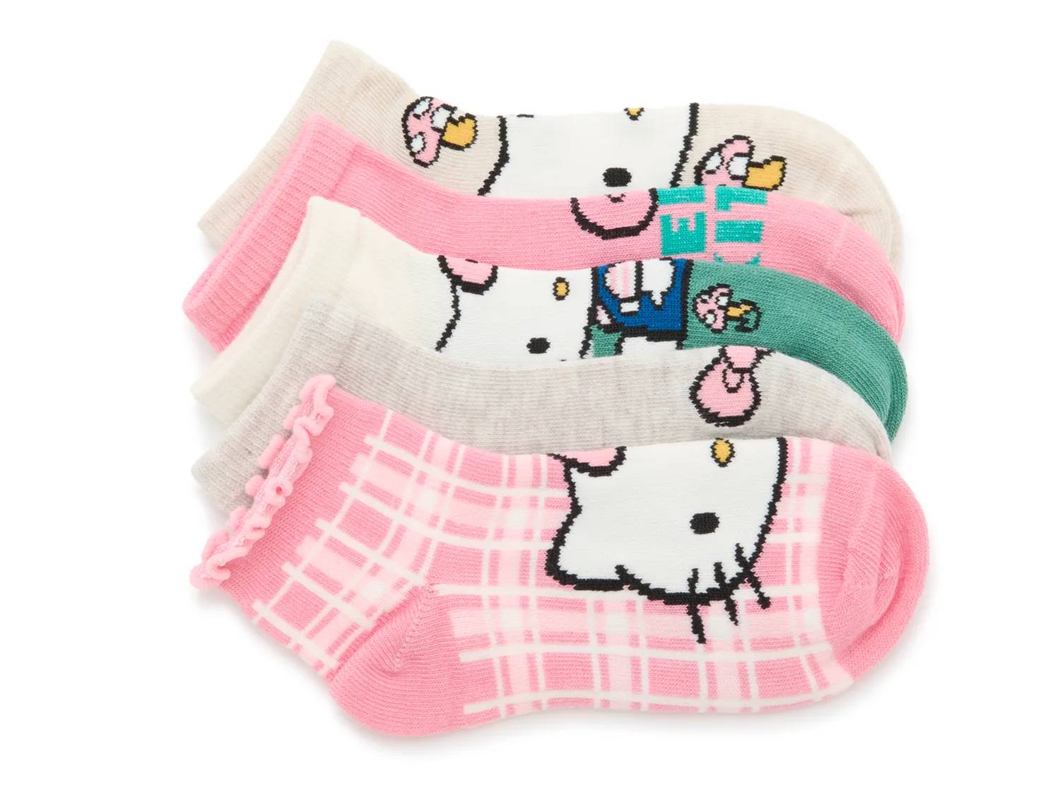 Hello Kitty Kids' Ankle Socks - 5 Pack