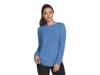 GO DRI Swift Tunic Crew Women's Long Sleeve Shirt Blue view