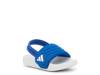 Adilette Estrap 2.0 Slide Sandal - Kids' White/Blue view