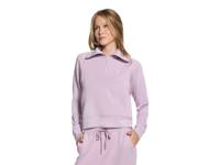 SKECHLUXE Elevate Quarter Zip Sweatshirt Mauve Pink view