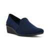 Wendell Wedge Slip-On Navy Fabric view