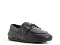 Slim Boat Shoe Black view