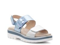 Marbella Wedge Sandal Ice Blue Silver view