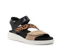 Marina Wedge Sandal Multicolor Leopard Print view