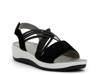 Niles Wedge Sandal Black view