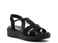 Bristol Wedge Sandal Black view