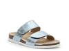 Serra Sandal Light Blue Metallic Leather view