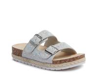 Aquila Espadrille Platform Sandal Silver Metallic view