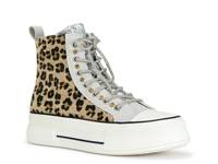Zephora High-Top Sneaker Light Brown Leopard Print view