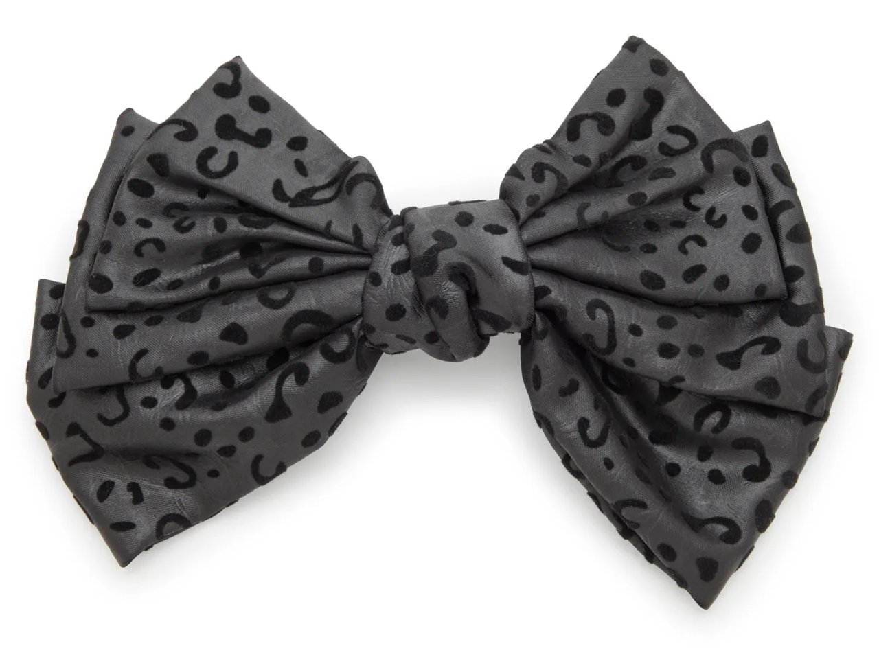 Leopard Print Oversized Bow Hair Clip