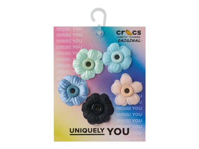 Chiffon Grommet Flower Jibbitz Set - 5 Pack