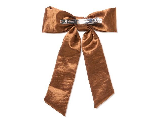 Caramel Satin Hair Bow
