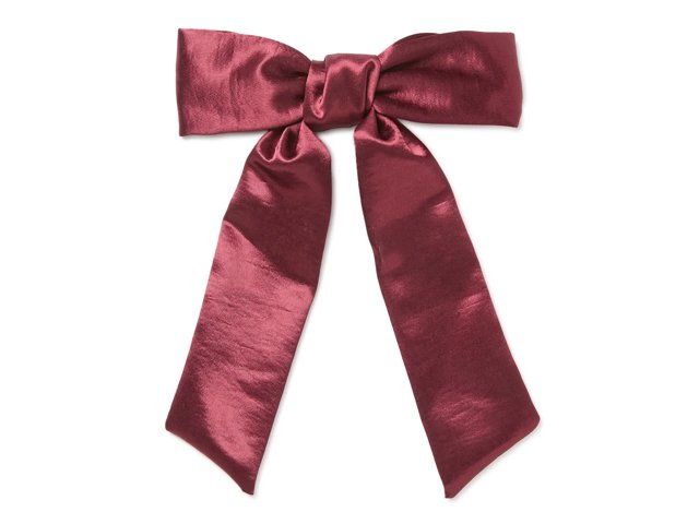 Bordeaux Satin Hair Bow