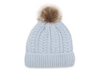 Chunky Knit Pom Beanie Light Blue view