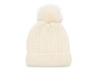Chunky Knit Pom Beanie Off White view