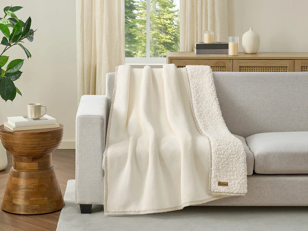 Hallie Trim Throw Blanket
