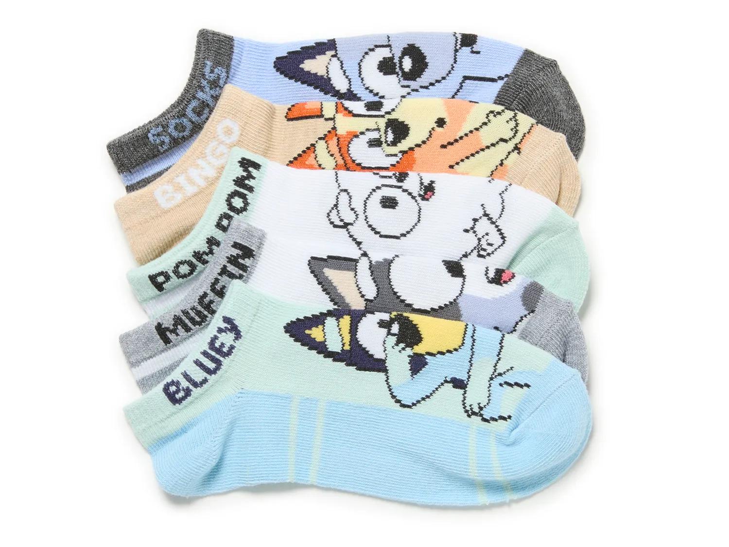 Berkshire Bluey Kids' No Show Socks 5 Pack In Multicolor