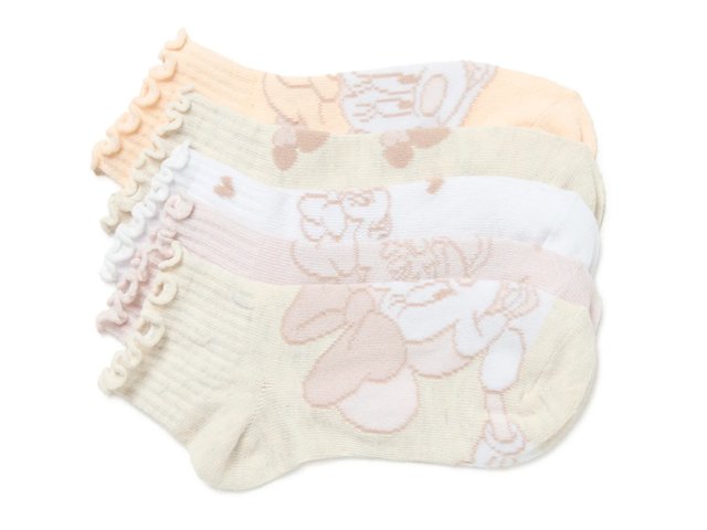 Minnie Mouse Kids' Quarter Socks - 5 Pack