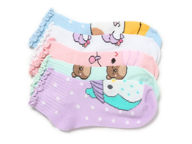 Squishmallow Kids' Quarter Socks - 5 Pack