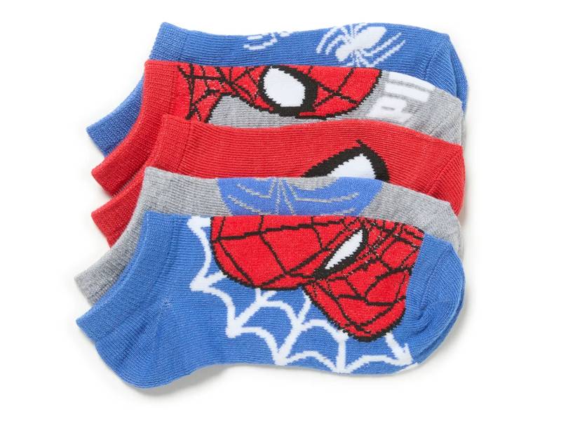 Spider-Man Kids' No Show Socks - 5 Pack